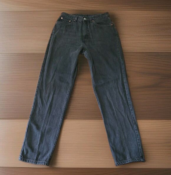 Levi's Denim - Vtg 2000 Levis 512 Slim Tapered High Rise Jeans Faded Black Charcoal Women 10 M